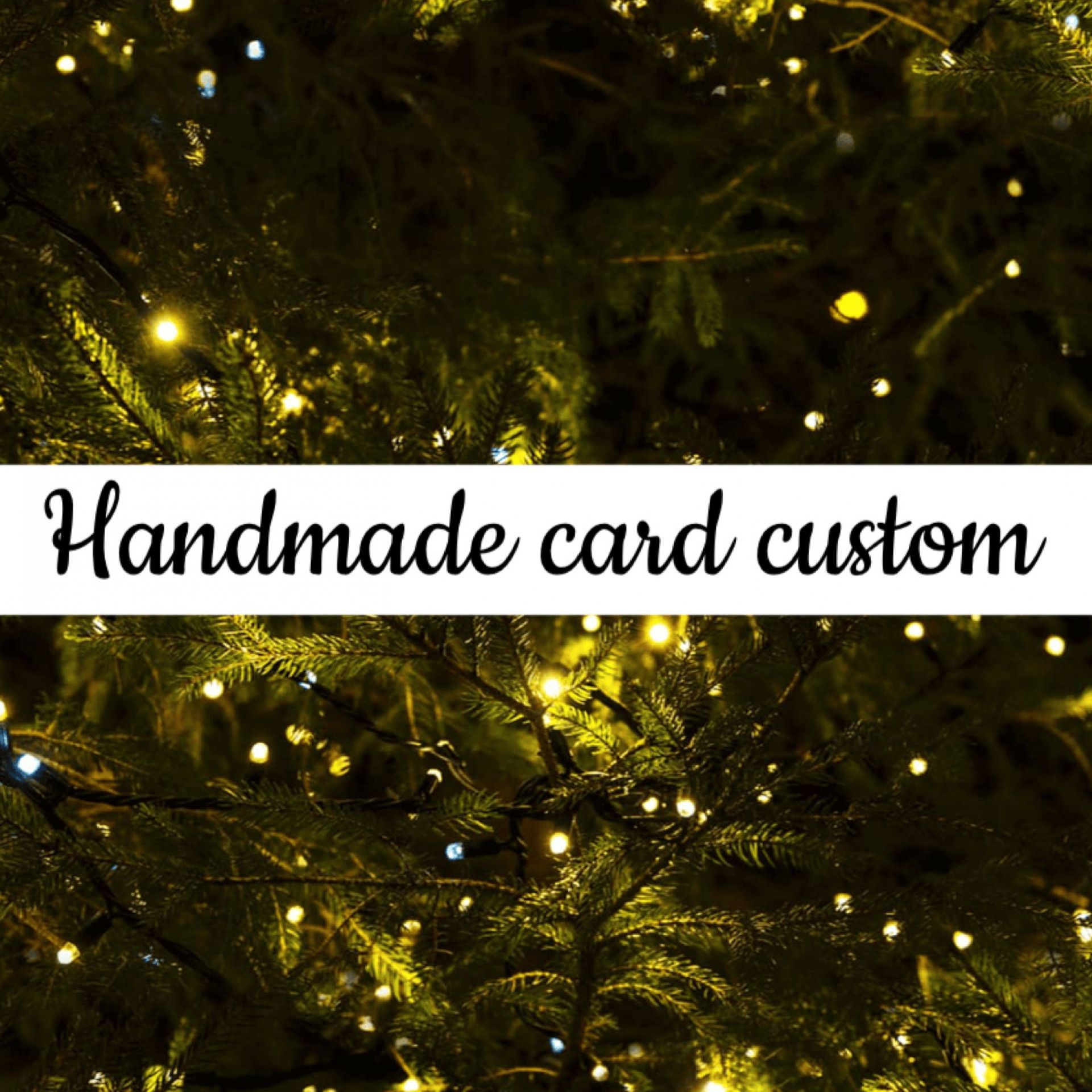 Handmade customized card