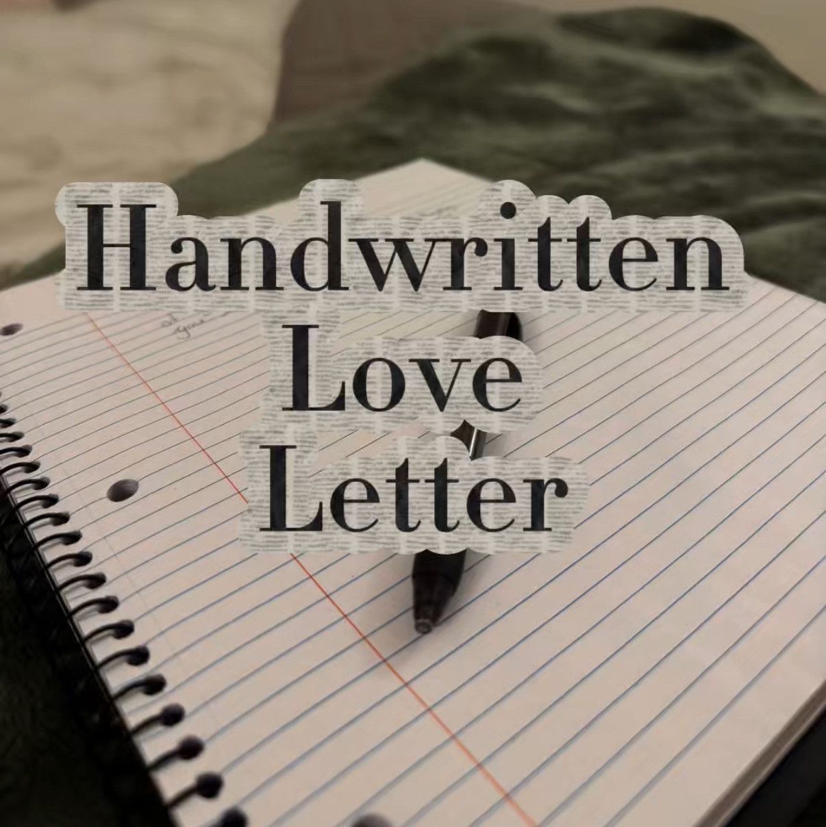Handwritten love letter