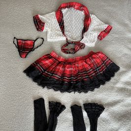 Dirty Femboy School Uniform Costume