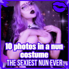 10 photos in a nun costume