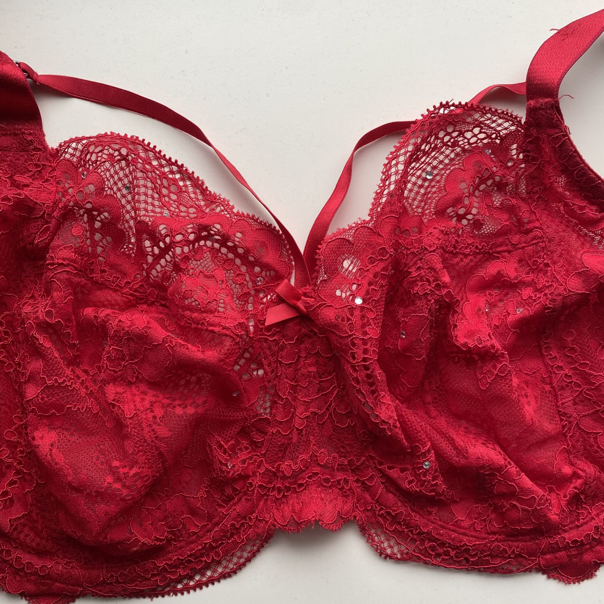 Red Lace Bra And Jarratatels