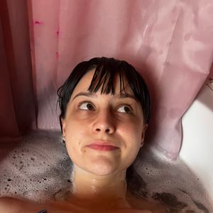 cheeky bubble bath pics