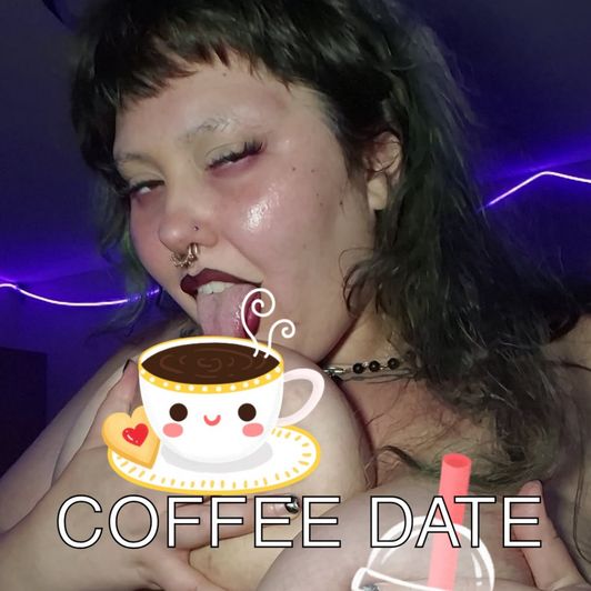 COFFEE w very happy coffee selfies