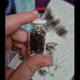 jar of BBW pussy hair