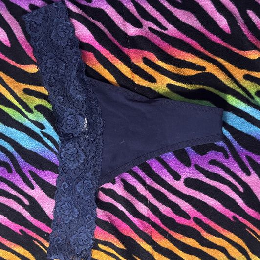 Navy Blue Thong