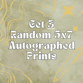 3 Random 5x7 Autographed Prints