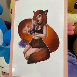 11x17 Smokin Delphoxi Schoolgal Poster