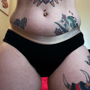 Black and Nude Full Back Panties