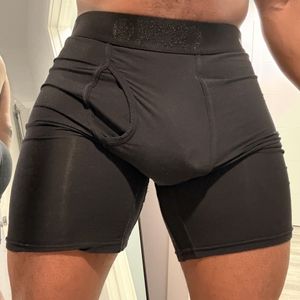 Black Glitter Logo PSD Boxer Brief