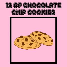12 Gluten Free Chocolate Chip Cookies