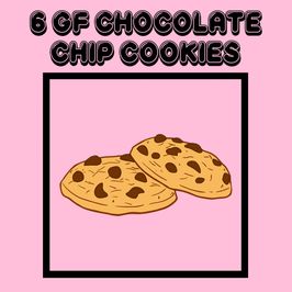 6 Gluten Free Chocolate Chip Cookies