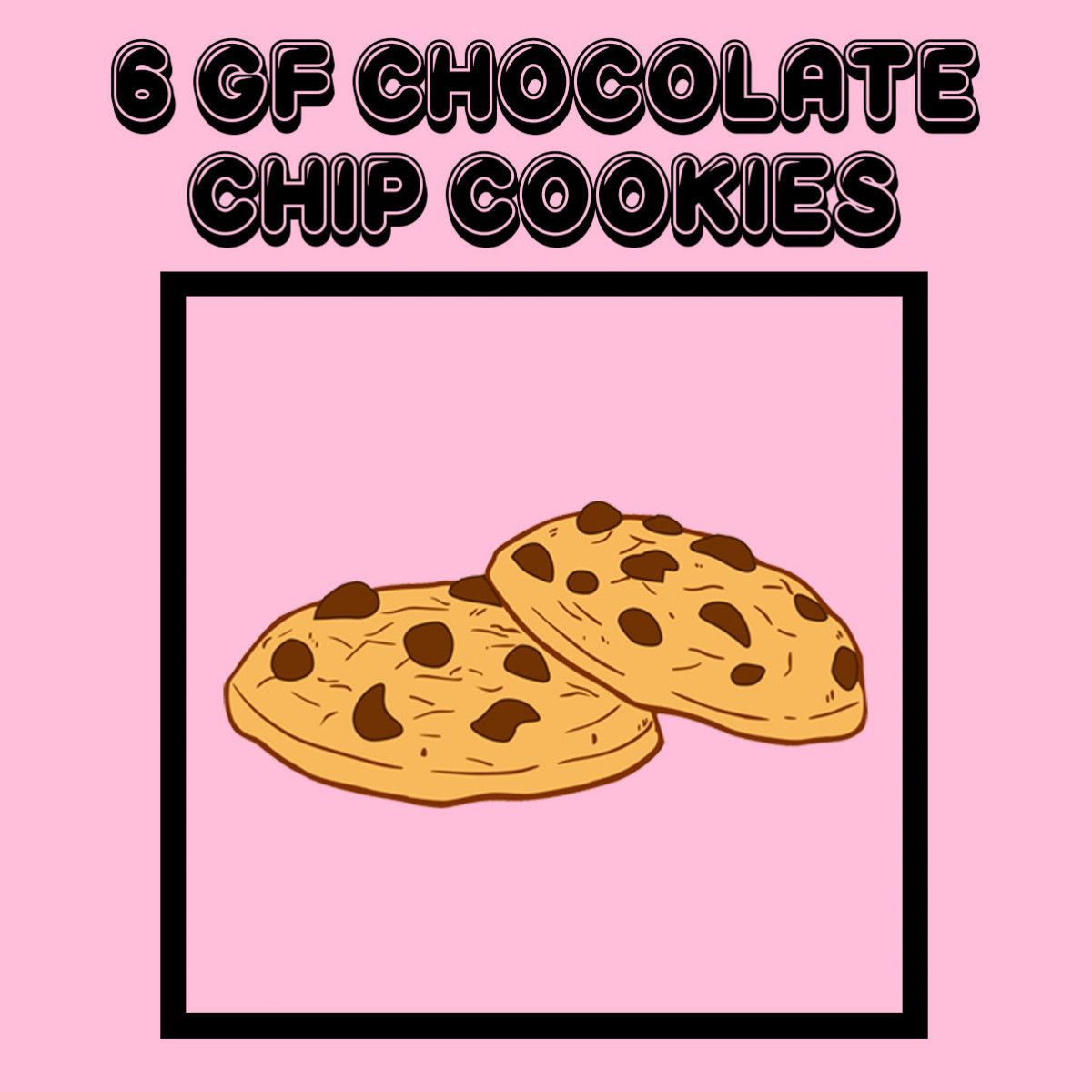 6 Gluten Free Chocolate Chip Cookies