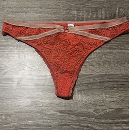 Dirty Orange Panties 002