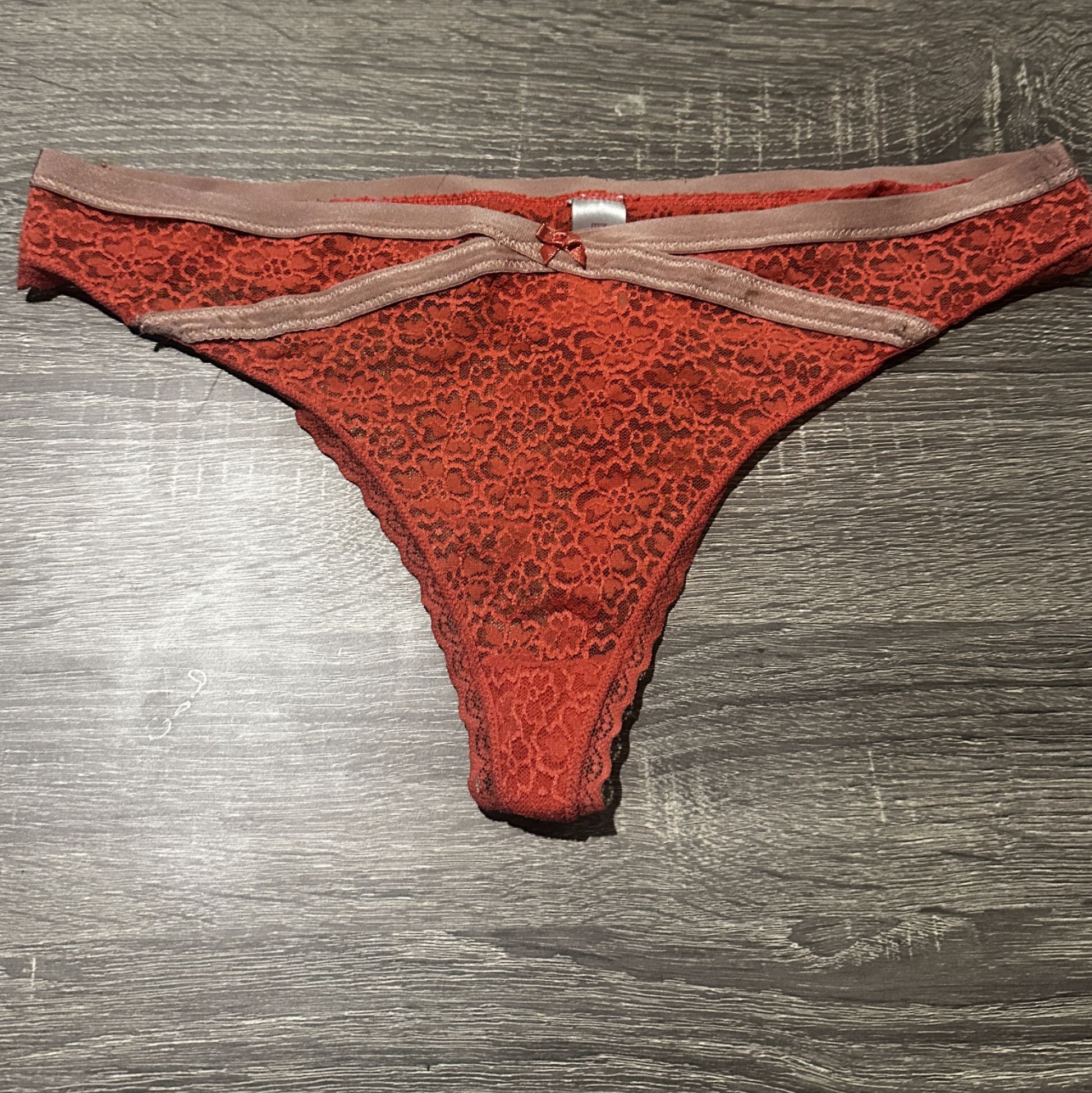 Dirty Orange Panties 002