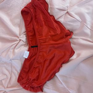 Silky red panty