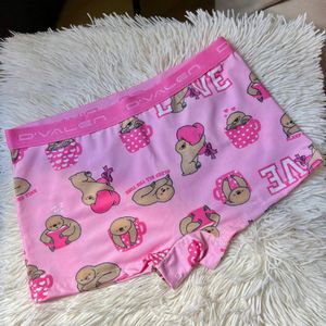 Cute Sloth Print Panties Worn Soft