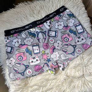 Grey Kittens Tech Print Panties