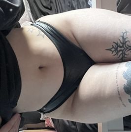 pleather thong
