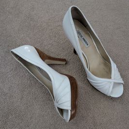 Steve Madden White Heels