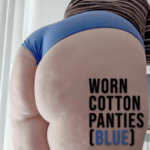 Worn Haines Size 8 Cotton Panties BLUE