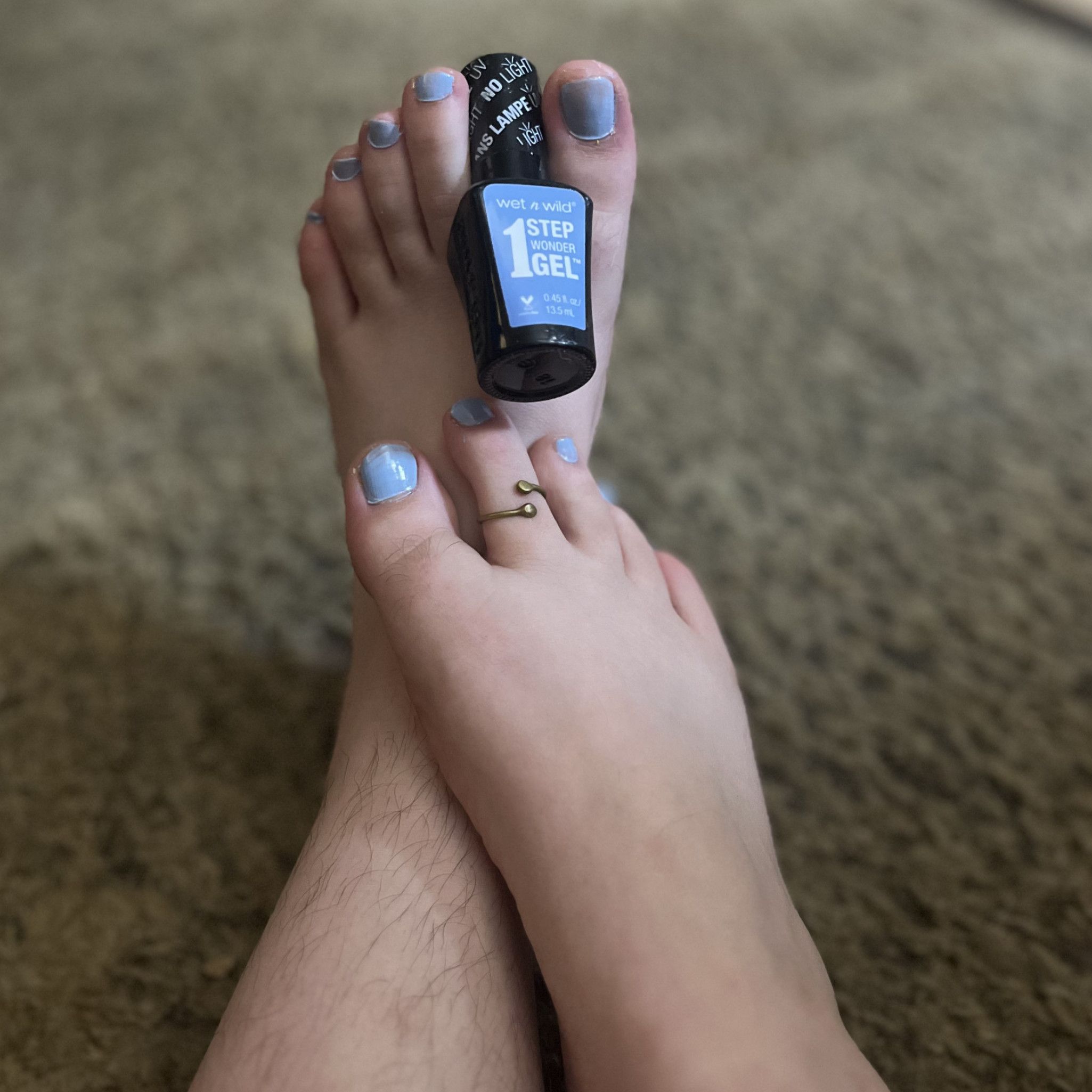 Sparkly Blue Nail Polish
