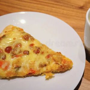 Pizza and frapp