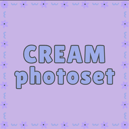 CREAM photoset bundle