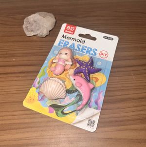 Mermaid and Seashell Erasers