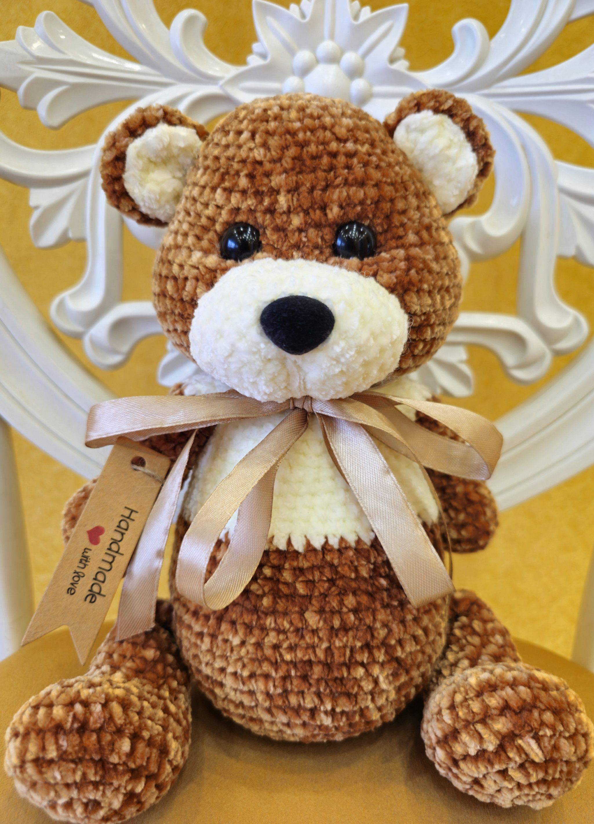 Handmade plush teddy bear