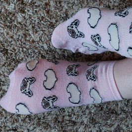 pink doggy socks