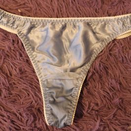 Silk Thong blue
