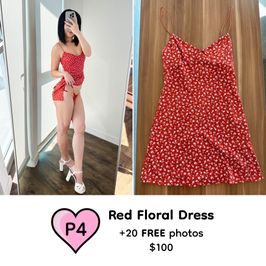 Red Floral Dress
