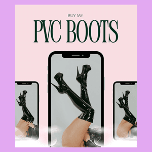 Black PVC Boots