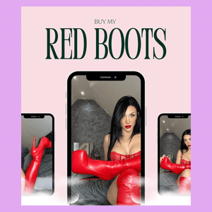 Red leather Boots