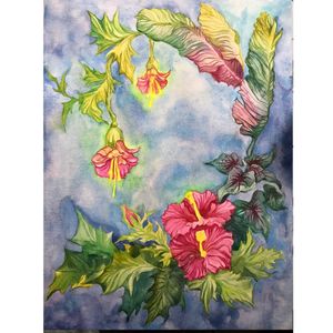 Painting 5 Flowers