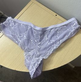Lavender lacey worn panties