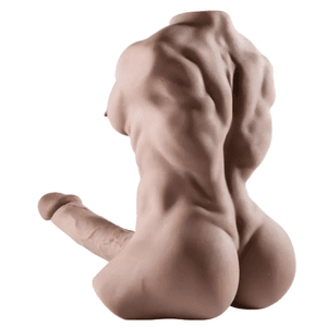 Male Torso with Realistic Large Penis 2 in 1