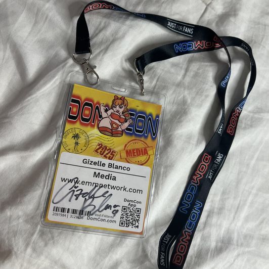 Signed DomCon 2025 Badge