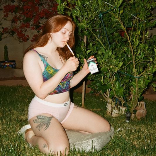 35mm Film : Smoking Cigarettes In The Backyard