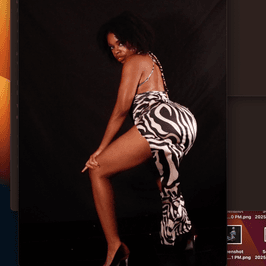 Used Zebra Dress Wild Sweaty  Straight Off My Body