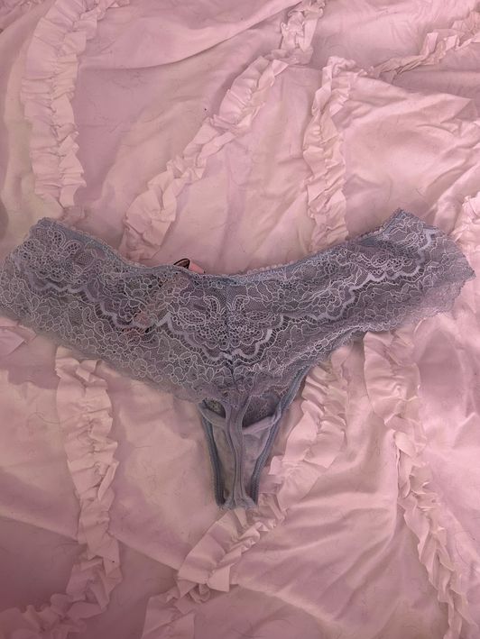 Worn Light Blue Sweet Scented Panties