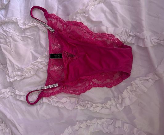 Worn Pink Bedazzled Sweet Scented Panties