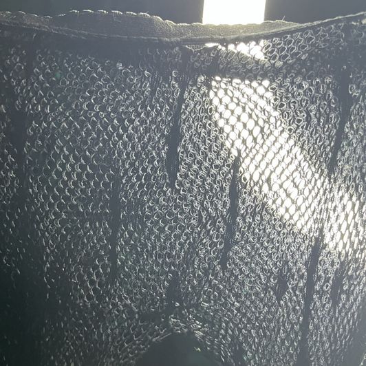 Cross Print Fishnets