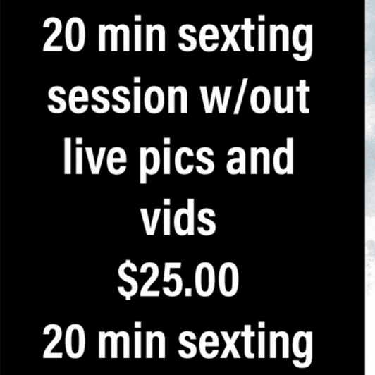 Live sexting sessions price for 1st option tip rest 4 2nd