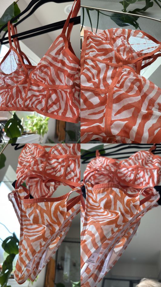 well loved tiger print lingerie