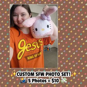 Custom SFW Photo Set of 5!