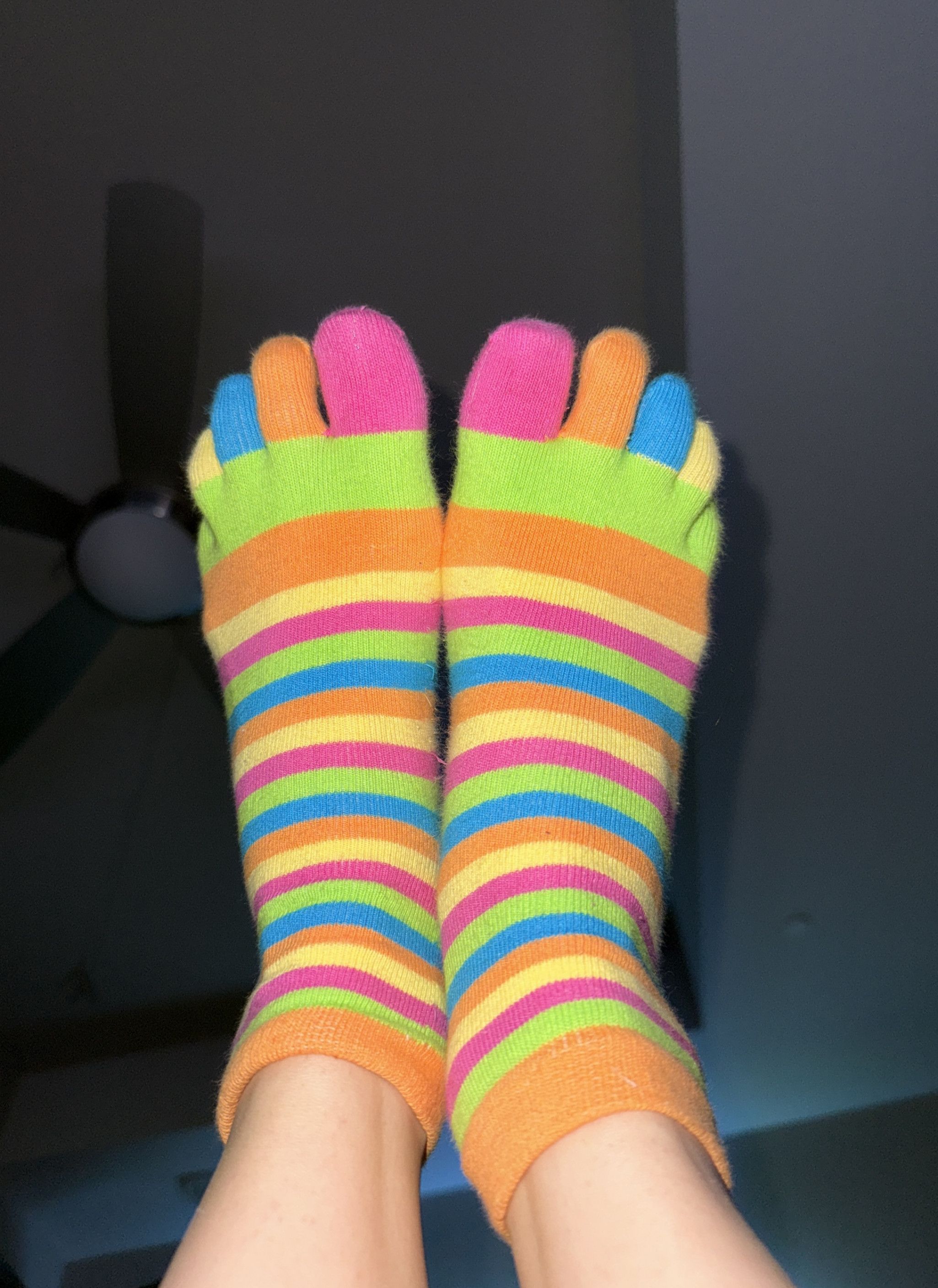 3 Day Wear Colorful Toe Socks