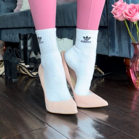 Used Light Pink Heels  Sweet on the Outside Filthy Inside