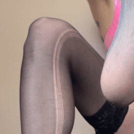 Black Panty Hose Goddess Chloe