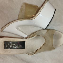 White 6in Mules